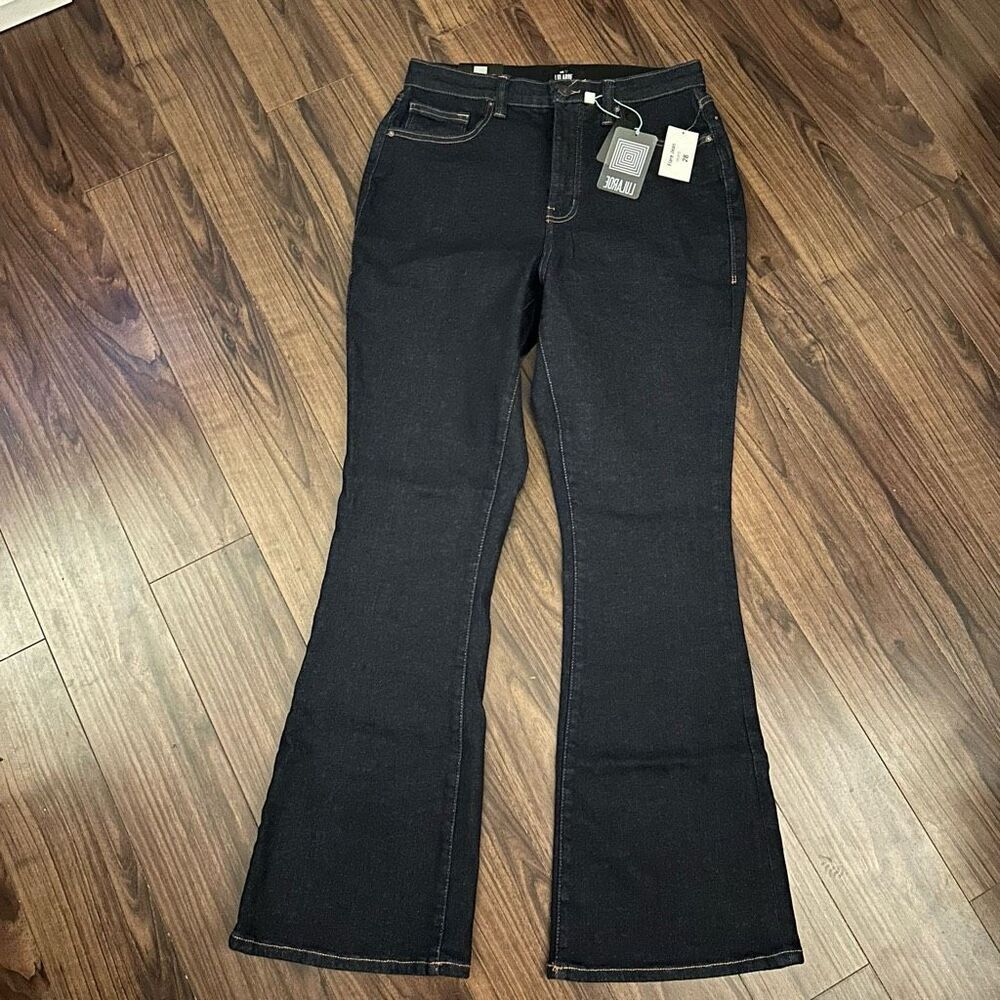 NWT Lularoe dark wash flare jeans 28
